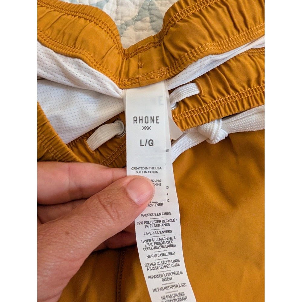 Rhone R&R 7.5-Inch Swim Trunks Mens Large Harvest Brown Goldfusion Large‎ NEW - Picture 6 of 7
